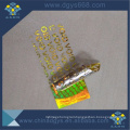 Tamper evident VOID warranty honeycomb hologram seal label sticker